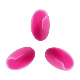 Bonsicoky 3Pcs Pink Flute Thumb Rest Cushion, Soft Silicone Finger Cover for Flute Wind Instrument