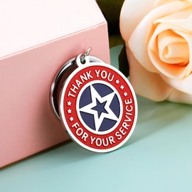 Veteran's Day Decorations for Military Retirement Gifts Keychain for Men Military Thank You Gifts for Veteran Army Navy Air Force Marines Coast Guard Veterans Gifts Christmas Stocking Suffers Gifts