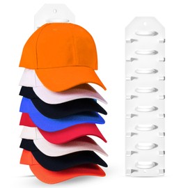 beanicus Hat Organizer for Baseball Caps,1 Pack Baseball Hat Rack for Wall,Hold up to 16 Hats,Hat Holder Storage Organizer,Hat Hanger Display Strong Adhesive/Wall Drilled for Door Closet(White)