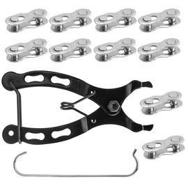Yakamoz 10Pairs Quick Reusable Bike Chain Master Link 12 Speed Chain Joint Connector with Bike Chain Plier for Speed Chains Repair Tool Kit