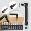 13 PCS Right Angle Drill and Flexible Drills Extension Kit,