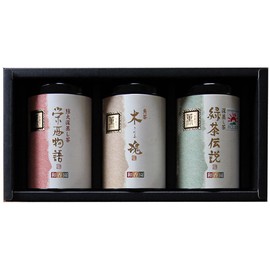 Wakoen Sencha, Deep Steamed Tea, 2.8 oz (80 g), 3 Cans, Green Tea Legends, Eisai Monogatari Kimitama (Kaoru), Luxury Gift | Kagoshima Tea Gift Set, Japanese Tea, Green Tea, Tea Leaves, Tin Included,