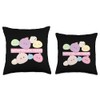 Dango Kawaii Cute Pastel Mochi Throw Pillow