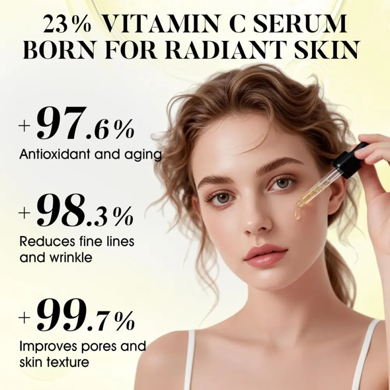 Sérum Facial De Vitamina C 23% Con Vitamina E