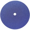 JLD 7" Sanding Disc, 60 Grit Blue Zirconia Sticky, for