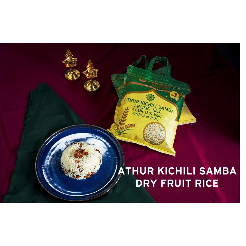 Rigel Spices | Athur Kichili Samba Rice (10Lbs) | AGED