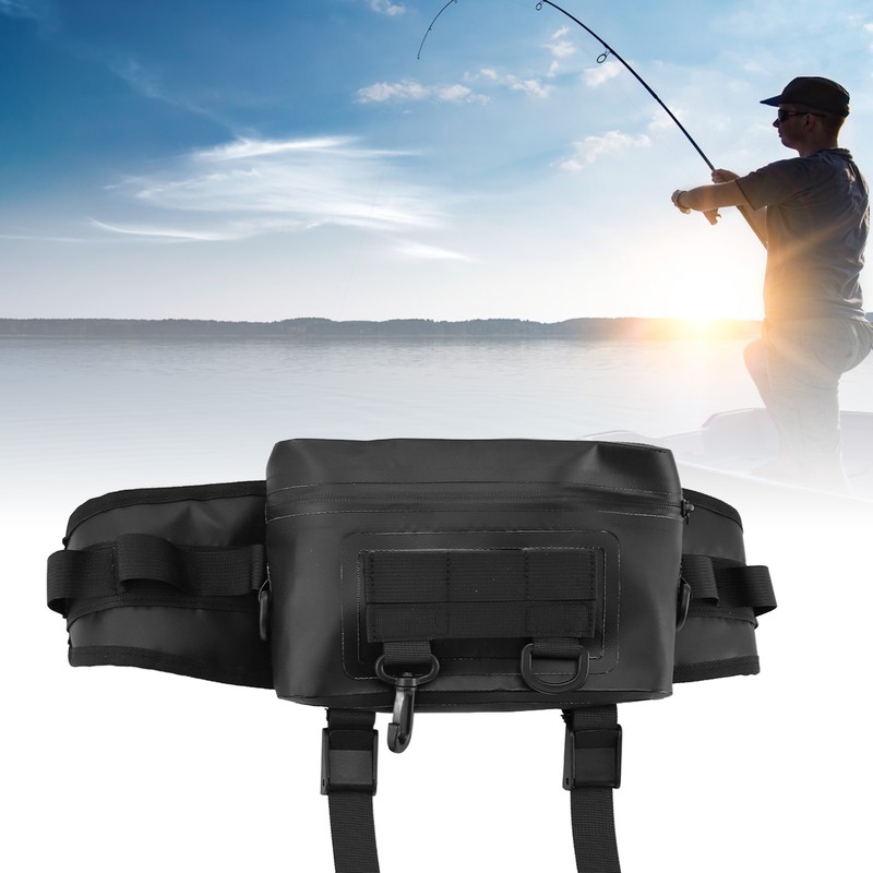 Fishing Fanny Pack Fishing Rod Holder Fishing Tackle Bag with