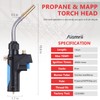 Propane Torch Head, MAPP Torch Head,Quick start ignition,Use Soldering Brazing