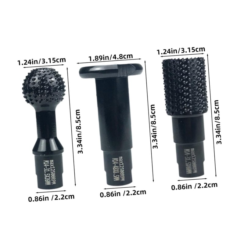 iplusmile 1Set Woodworking Rotary Burr Tool Assortment for Angle Grinders