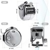 YMJOGGUE Metal Counter Hand Held Counter with Hook and Ring