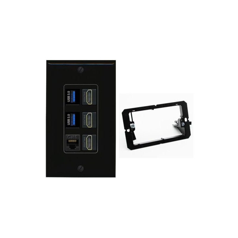 RiteAV 3 Port HDMI 2 Port USB 3.0 1 CAT6-RJ45