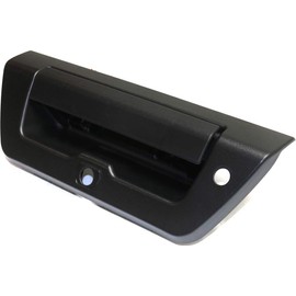 Garage-Pro Exterior Tailgate Handle Compatible with 2015-2017 Ford F-150 Manual Locking, Textured Black, With Camera hole and LED Lamp hole(XL/XLT models)