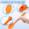 4Pcs Silicone Basting Serving Spoon Silicone Nonstick Mixing Spoon Silicone
