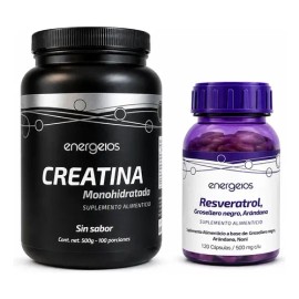 Resveratrol 120 Cap Y Creatina Monohidratada 500g Eneregeios