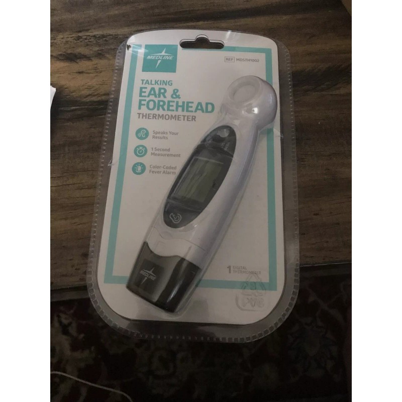 Medline Talking Ear and Forehead Digital Thermometer (MDSTH1002) No Touch