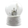 100MM White Christmas Snow Globe from The San Francisco Music