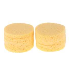 Vaguelly 5pcs Makeup Remover Pads Soft Cellulose Facial Sponges Round Makeup Mats for Women Beauty Routine