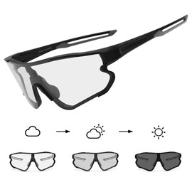 OULAIQI Photochromic Youth Baseball Sunglasses Cycling Glasses for 8-14 boys girl UV Protection MTB Mountain Bicycle Fishing