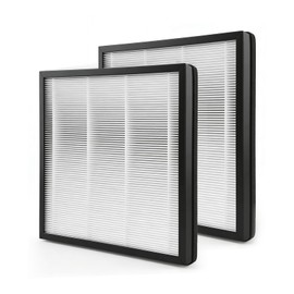 Netezza HAP607 HAP605 Replacement Filters Compatible with FreAire and XenonLab Air Purifier, 3-in-1 True Activated Carbon Air Filter Set for Bedroom and Home, 2 Pack