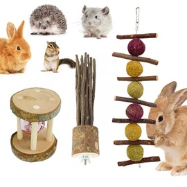 DECUIOCC Unbeatable Hay Hamster Toys - Exquisite Rabbit Treats and Bunny Toys, Outstanding Rabbit and Guinea Pig Toys for The Ultimate Small Animal Delight!