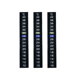 3Pcs Tank Thermometers Fish Tank Thermometer Stick On, Temperature Meter Sticker, Aquarium Thermometer Strip Stick On Water Temperature Sticker for Aquarium and Fish Tank