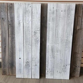 Rockin' Wood Blank Signs for DIY projects made with real reclaimed wood - Specification: Whitewash 32"