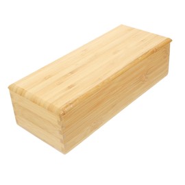 LABRIMP Chopstick Storage Box Elegant Wood Utensil Holder Multifunctional Organizer with Lid Portable Container for Spoons Forks and More