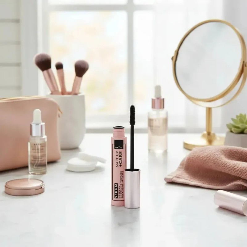 Mascara Sérum Make Up + Care Avon 10g Negro