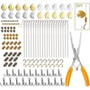 141pcs Fishing Spinners and Spinnerbait Rigs DIY Acceessories Spoon Blade