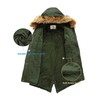 WenVen Women's Winter Warm Military Hooded Sherpa Parka Jacket Army