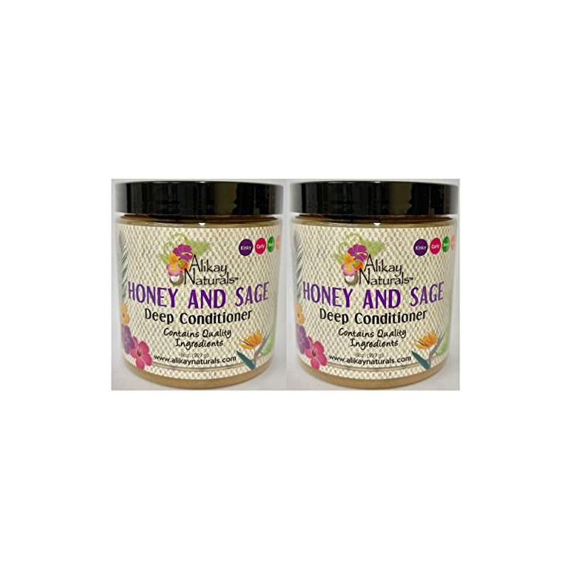 Alikay Naturals Honey and Sage Deep Conditioner 8oz "Pack of