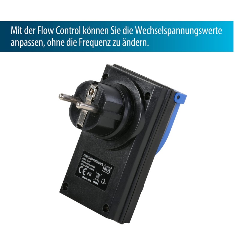 AquaForte FC-300 Flow Control Power Regulator, Black