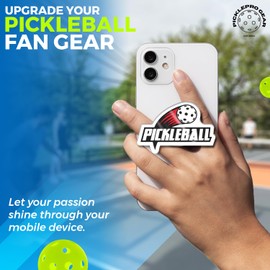Pickleball Pop Grip & Sticker Set: Fun, Functional, and Full of Style! (9 Sticker + Pickleball Grip)