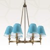 Royal Designs, Inc. Empire Chandelier Shade CS-1006-5BLU, Blue, 3 x