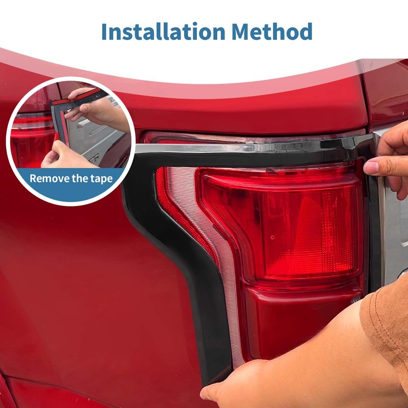 PDKLIN for F150 Rear Tail Light Trim Bezel Cover Kit