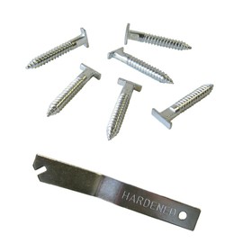 T-Screw - 25 Pack with T Screw Wrench - T-Head Security Screw - Picture Frame Locking Hardware to Lock Artwork
