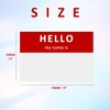 250 x "Hello My Name is Student" Rectangle Name Badge