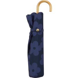 Wpc. 4750-018-002 Rain Umbrella, Folding Umbrella, Flower Lace, Mini, Navy, 19.7 inches (50 cm), Women's, For Both Sunny and Rainy Weather, Floral Pattern, Retro, Fashionable, Cute, For Commuting to