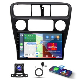 9" Android 13 Car Stereo for Honda Accord 6th 1998-2002 IPS HD Touchscreen Double Din Car Radio Receiver w/Carplay & Android Auto GPS Navigation Bluetooth AHD Mirror Link SWC Backup Camera Mic, 2+32G