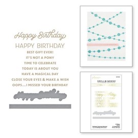 Spellbinders Birthday Unboxing Glimmer