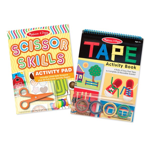 Melissa & Doug Activity Book Bundle - Scissor Skills & Tape Activity Book