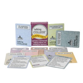 Talking College English Edition Conversation Card Deck - Educational, Health & Safety Cards w/Multiple Dialogue Prompts for Academics, Self Care, Relationships and Family Expectations - 110 Cards