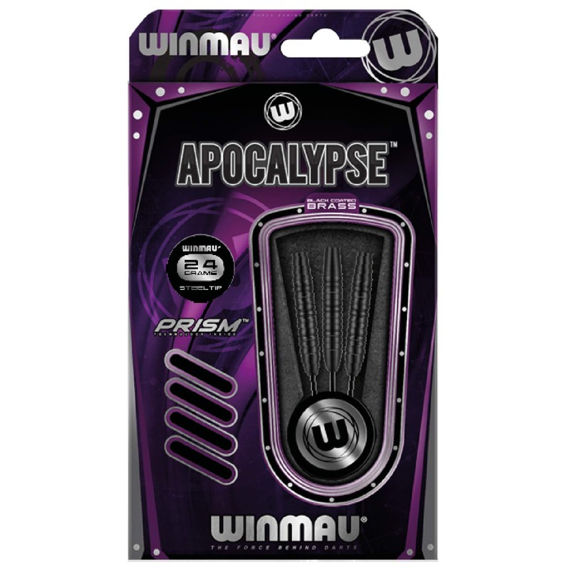 WINMAU Apocalypse 24 gram brass darts set with flights and