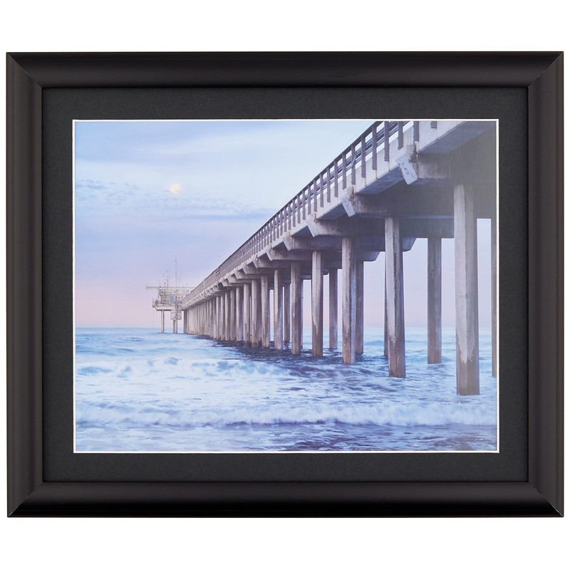 Kenko ALM-6-BK Aluminum Picture Frame, Look Mold, 6-Piece Glass Panel,