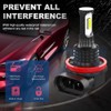 Front Bumper Driving Fog Light Lamps,with H11 LED Fog light,Left