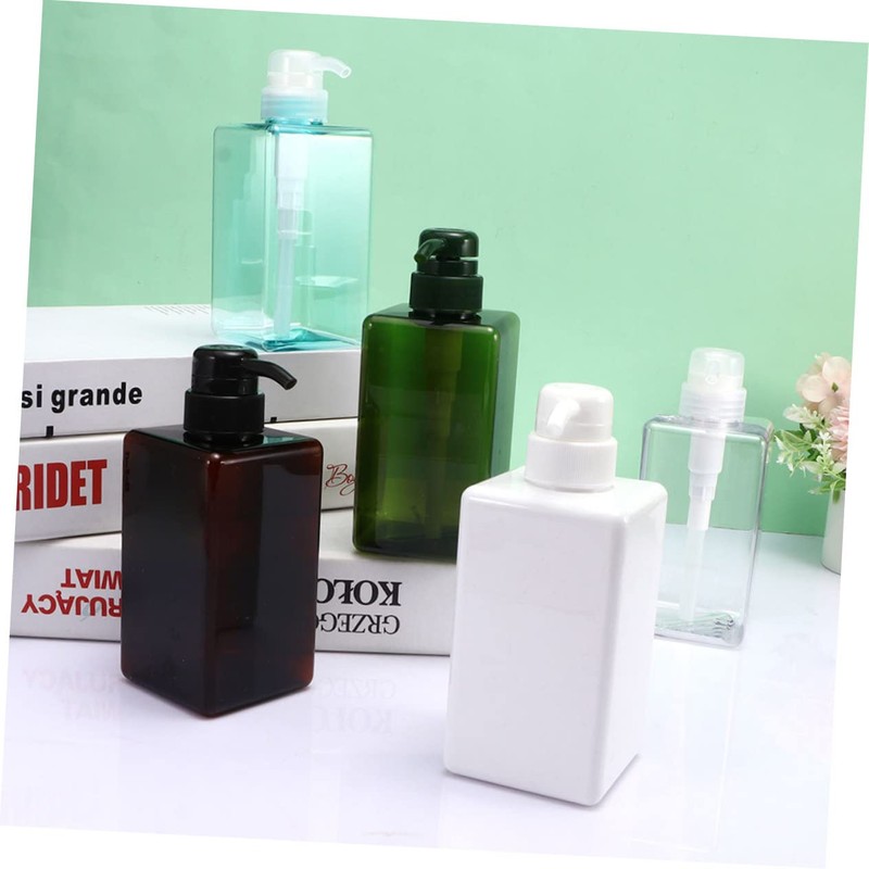 CAXUSD 2pcs Soap Dispenser Bottle Refillable Liquid Container for Shampoo