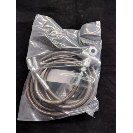 PPD CHARCOAL +3" EXTENDED FRONT BRAKE LINES  & +2" STEM  KIT YAMAHA RAPTOR 125 / 250