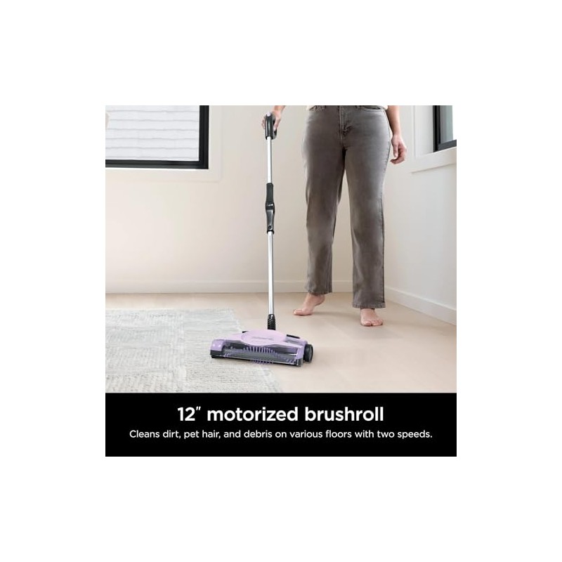 Shark V2945Z 12in Rechargeable Floor Carpet Sweeper (Renewed)