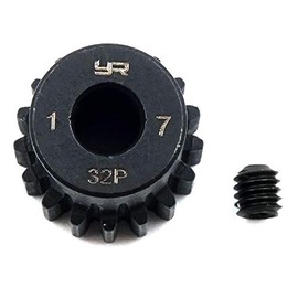Yeah Racing MG-32005 HD Steel 5mm Bore Motor Pinion Gear 32 Pitch 17 Teeth