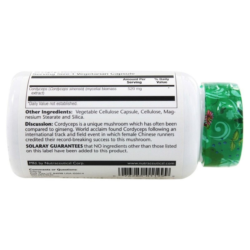 SOLARAY Cordyceps | 100 Count